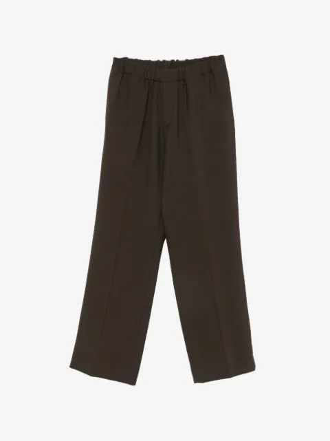 SANDRO elasticated wide-leg trousers