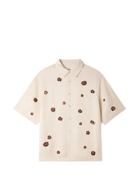 SANDRO loose-fit floral shirt