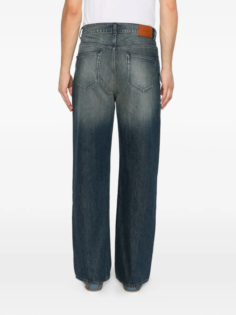 SANDRO Jeans met vervaagd effect Blauw