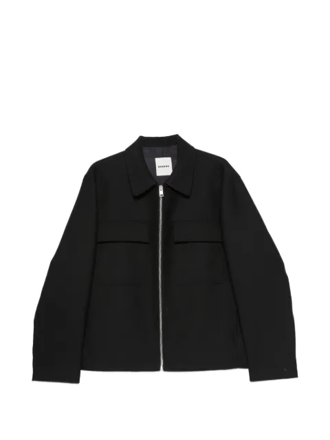 SANDRO Theodore patch-pocket zip-up jacket
