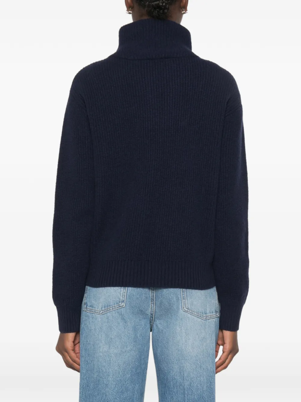 SANDRO Trui met lange mouwen en rits Blauw