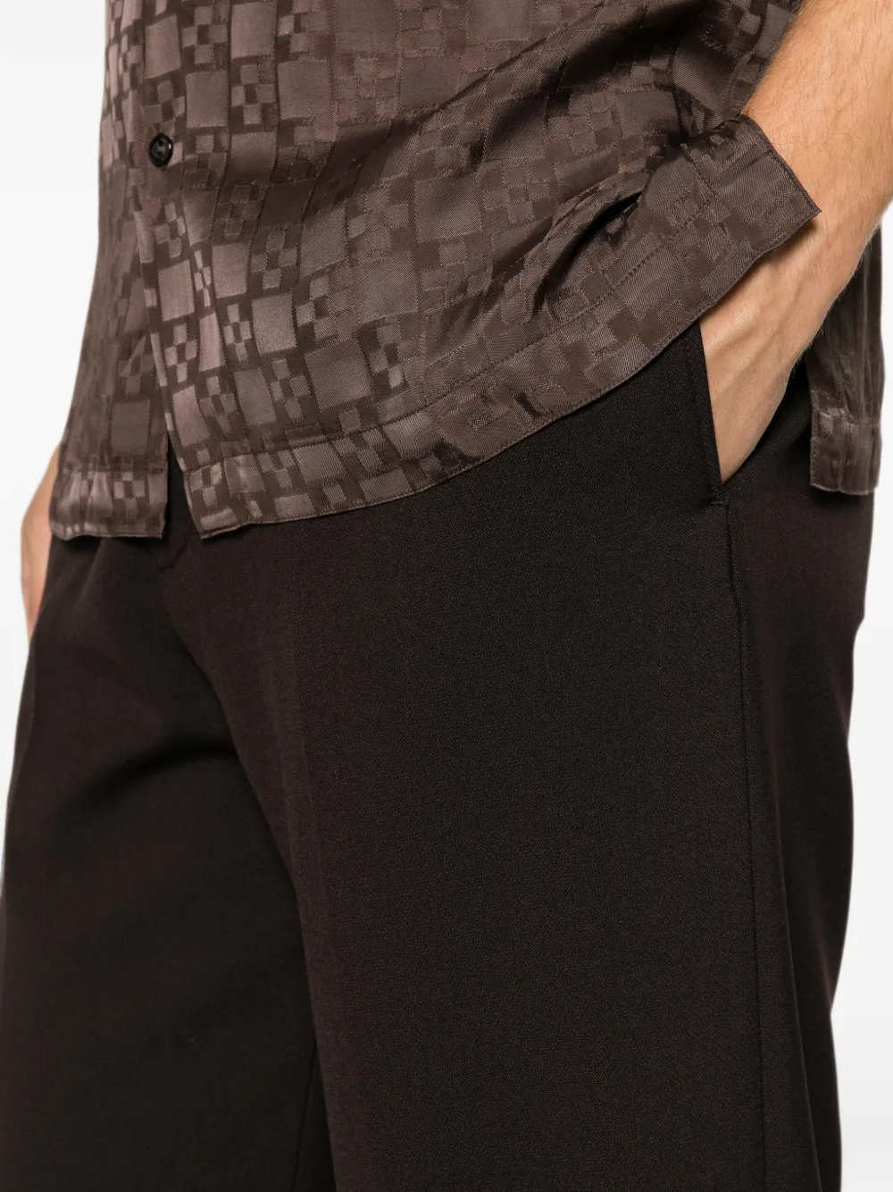 SANDRO Trainingsbroek met elastische tailleband Bruin