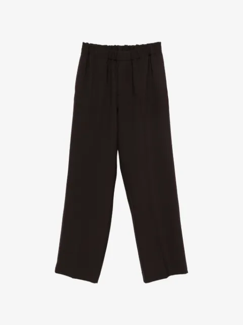 SANDRO elastic-waistband trousers
