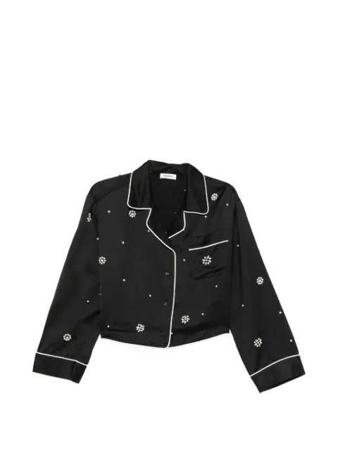 SANDRO bead-embellished piped shirt