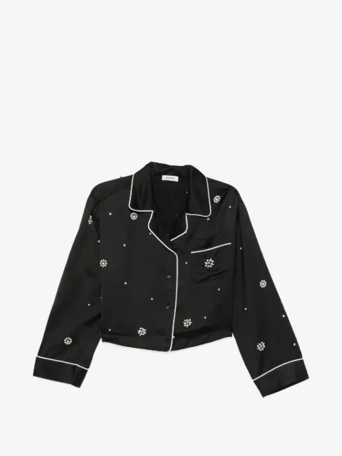 SANDRO camisa con detalles de mostacilla