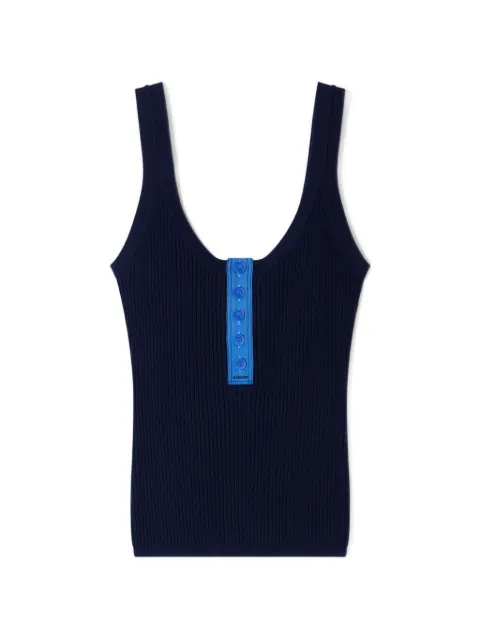 SANDRO contrast button tank top