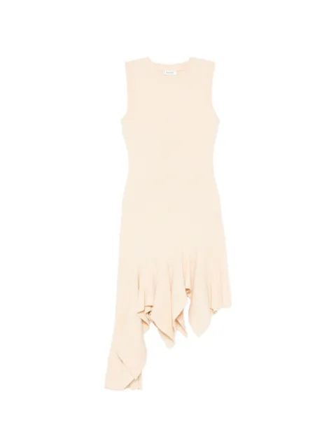 SANDRO vestido corto asimétrico con volantes