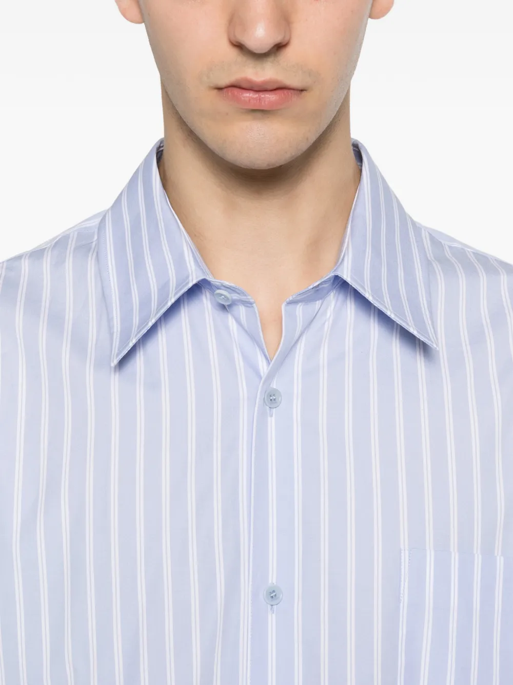 SANDRO Gestreept overhemd Blauw