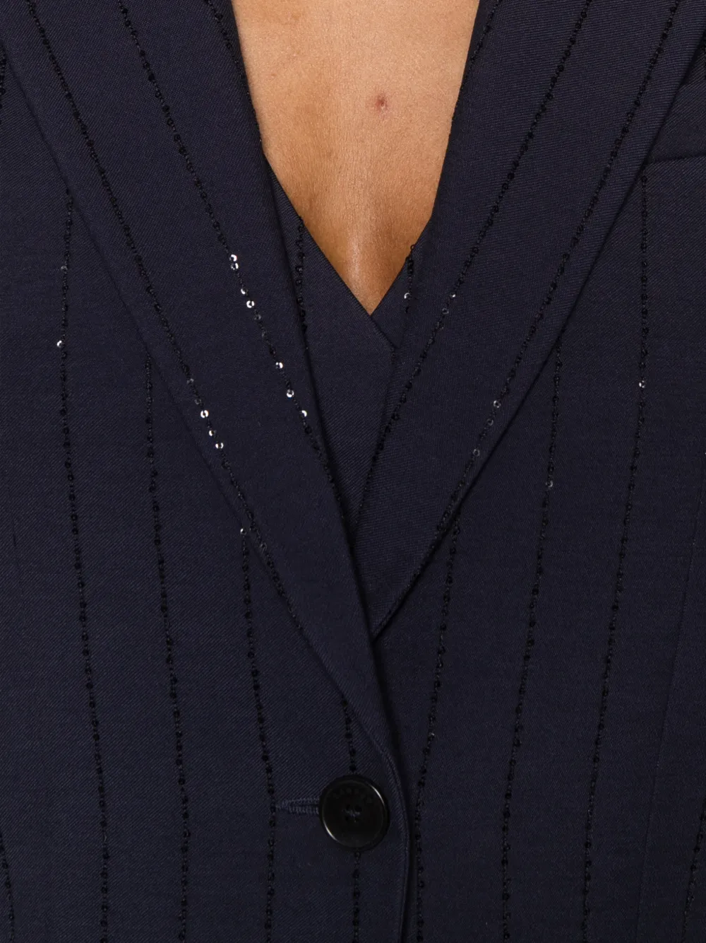 SANDRO Blazer verfraaid met pailletten Blauw