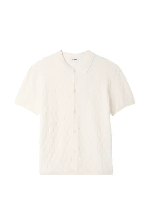 SANDRO jacquard-knit short-sleeve cardigan