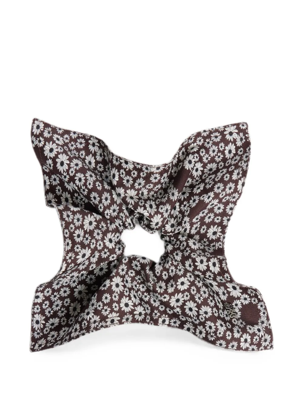 SANDRO Haargummi mit Blumenprint - Braun