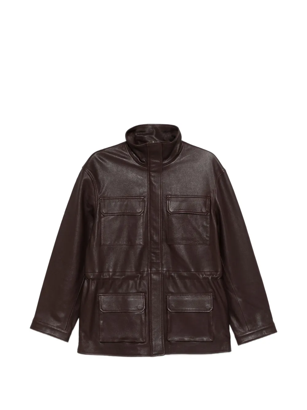 SANDRO Giacca oversize con colletto rialzato - Marrone