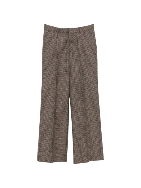 SANDRO houndstooth-pattern trousers