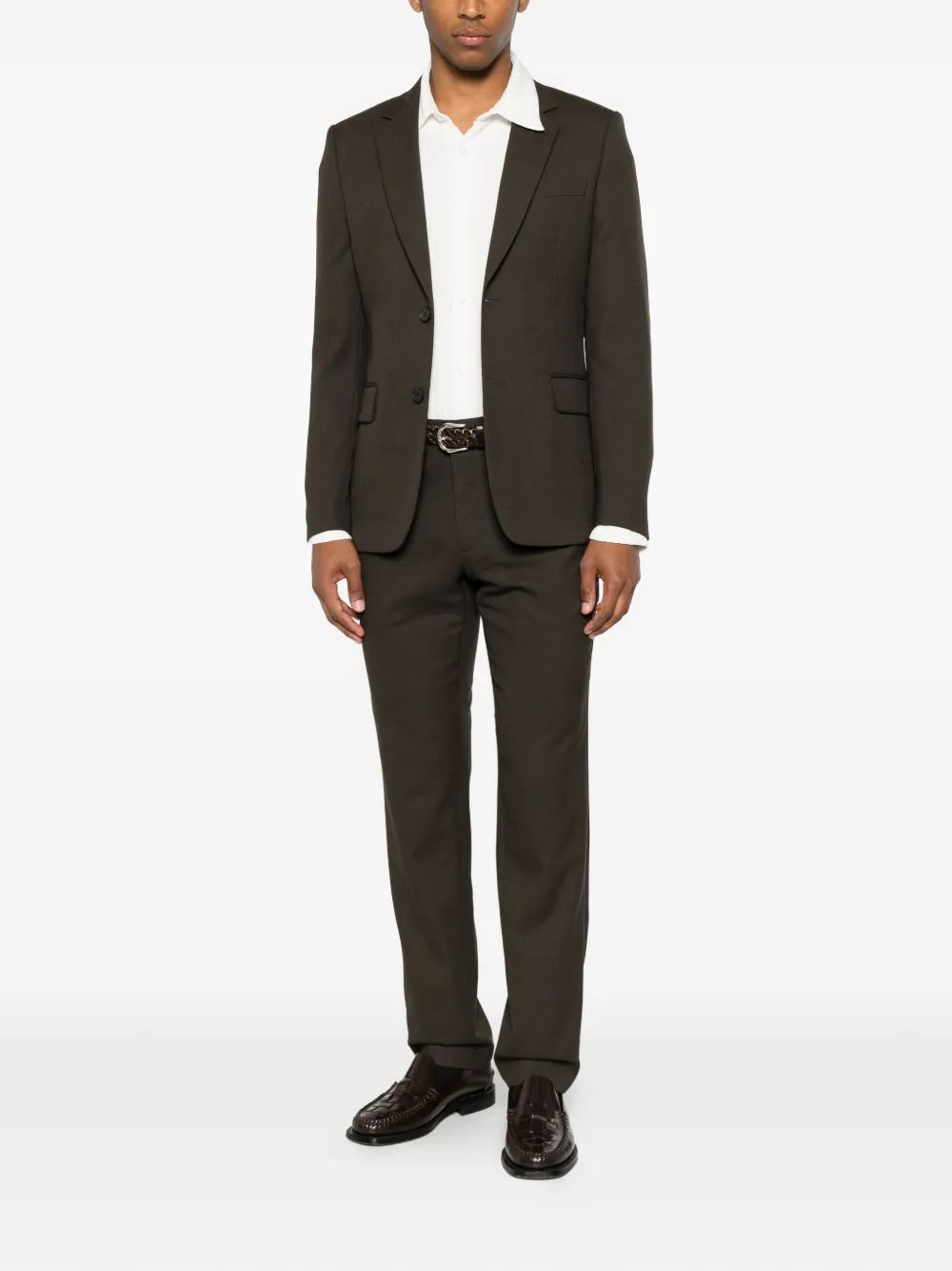 SANDRO Slim-fit pantalon Bruin