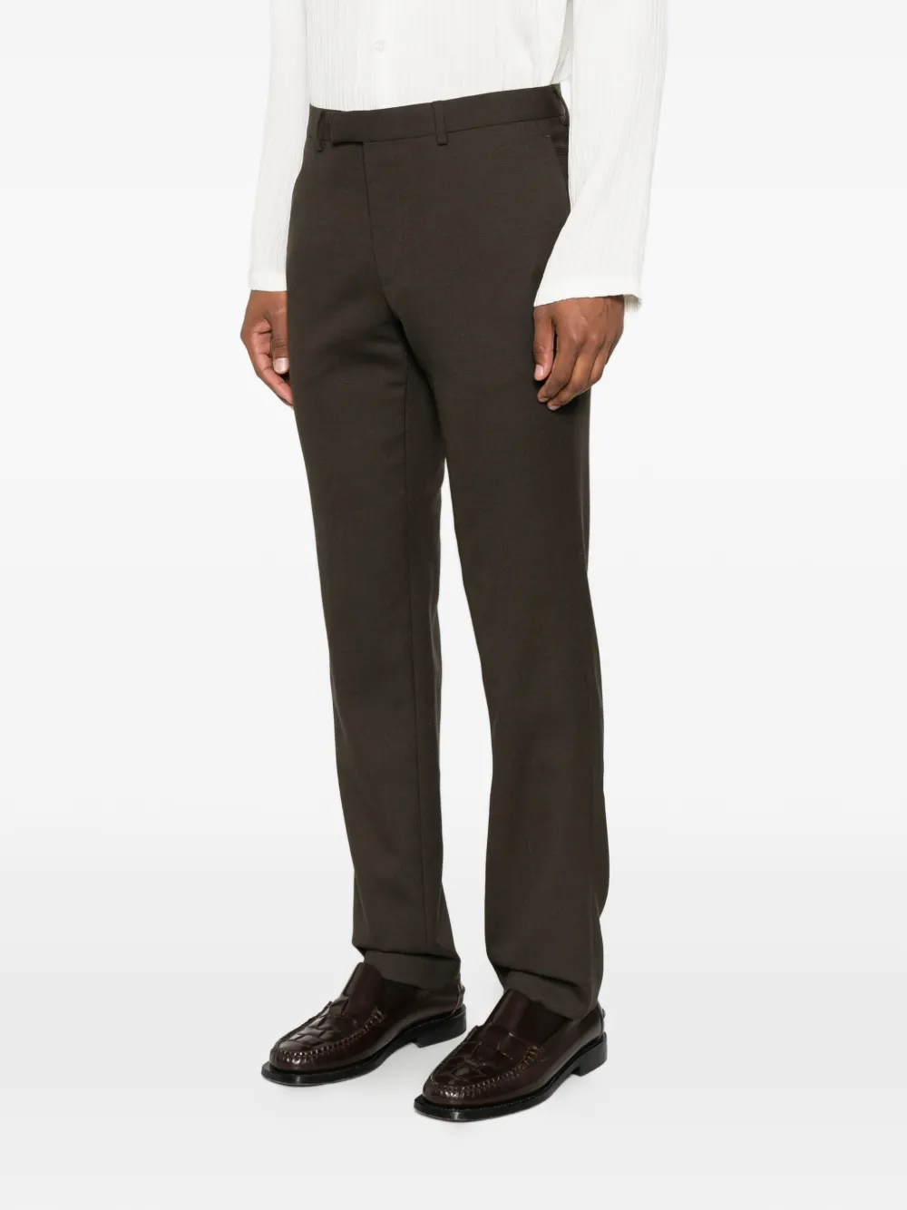 SANDRO Slim-fit pantalon Bruin
