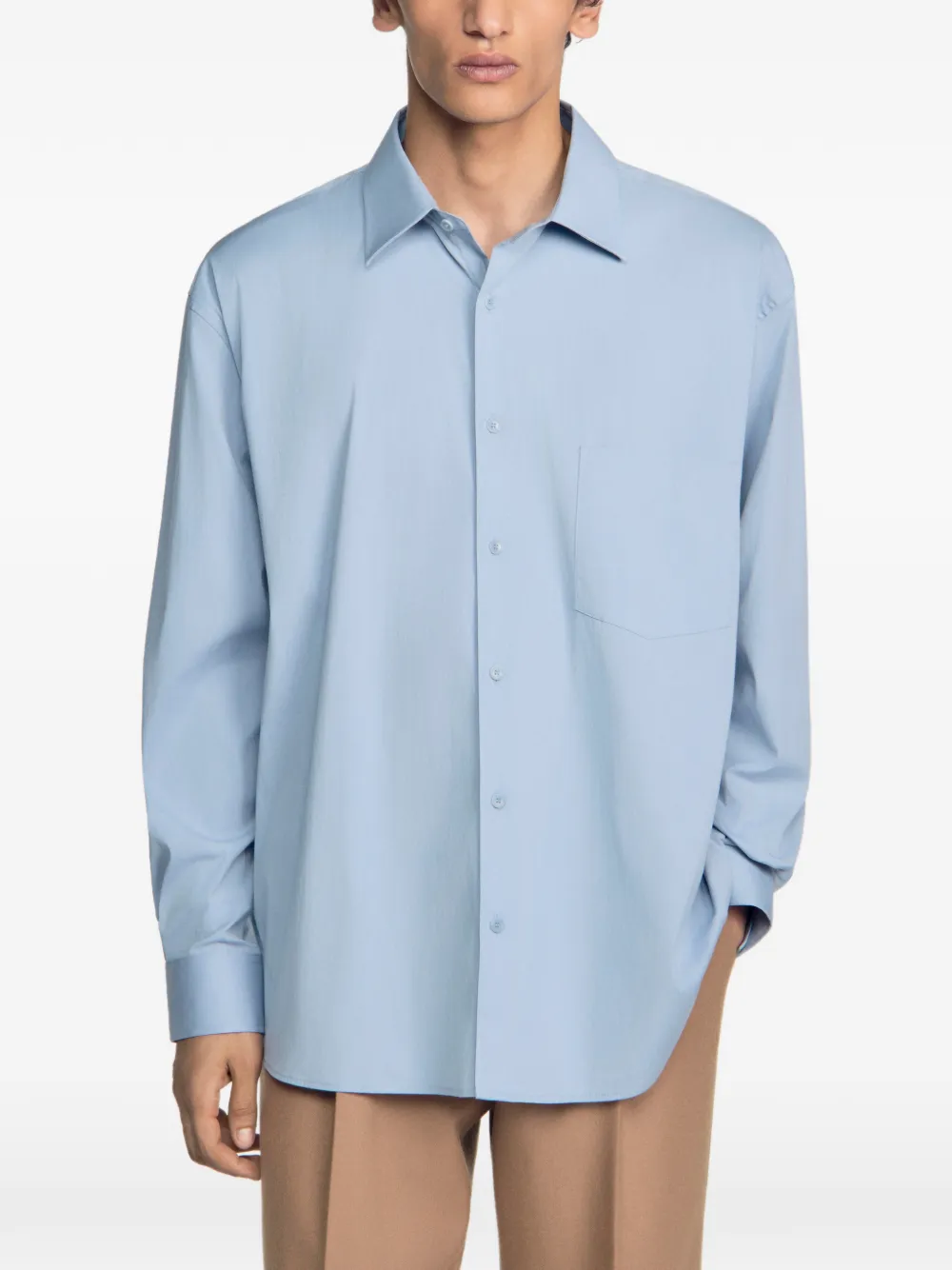 SANDRO Overhemd met lange mouwen Blauw
