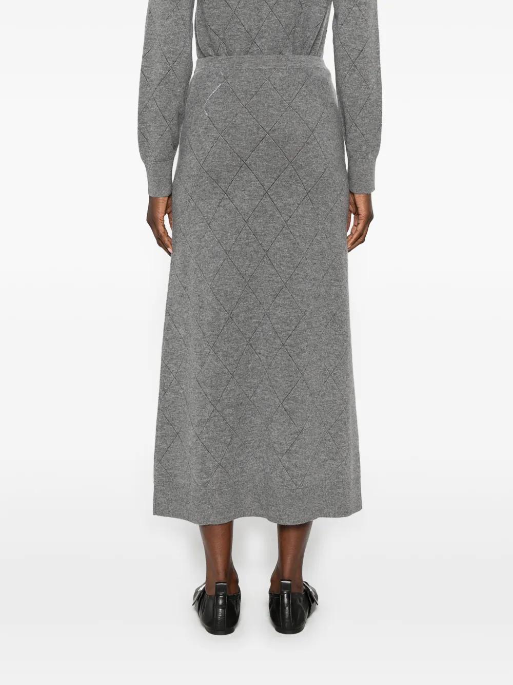 SANDRO High waist rok Grijs