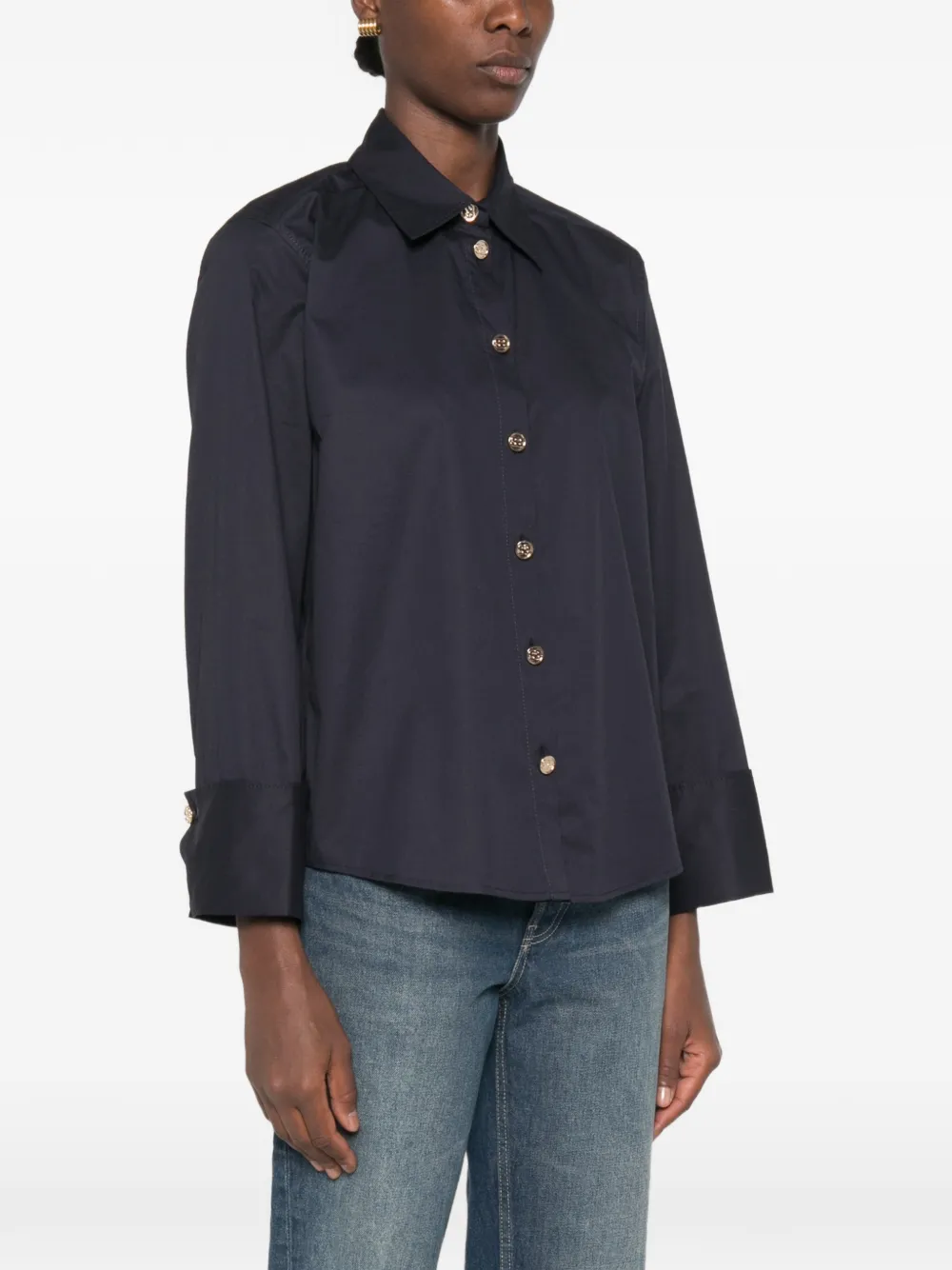 SANDRO Overhemd met knoopsluiting Blauw