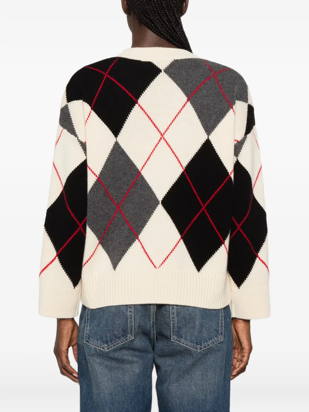 SANDRO Trui met knoopdetail Beige