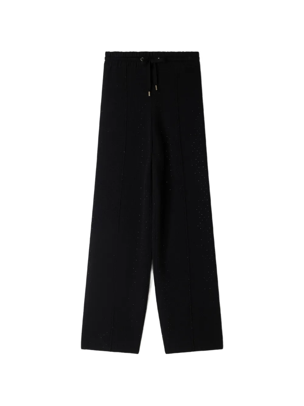 Sandro Rhinestone-embellished Drawstring Track Pants In Black