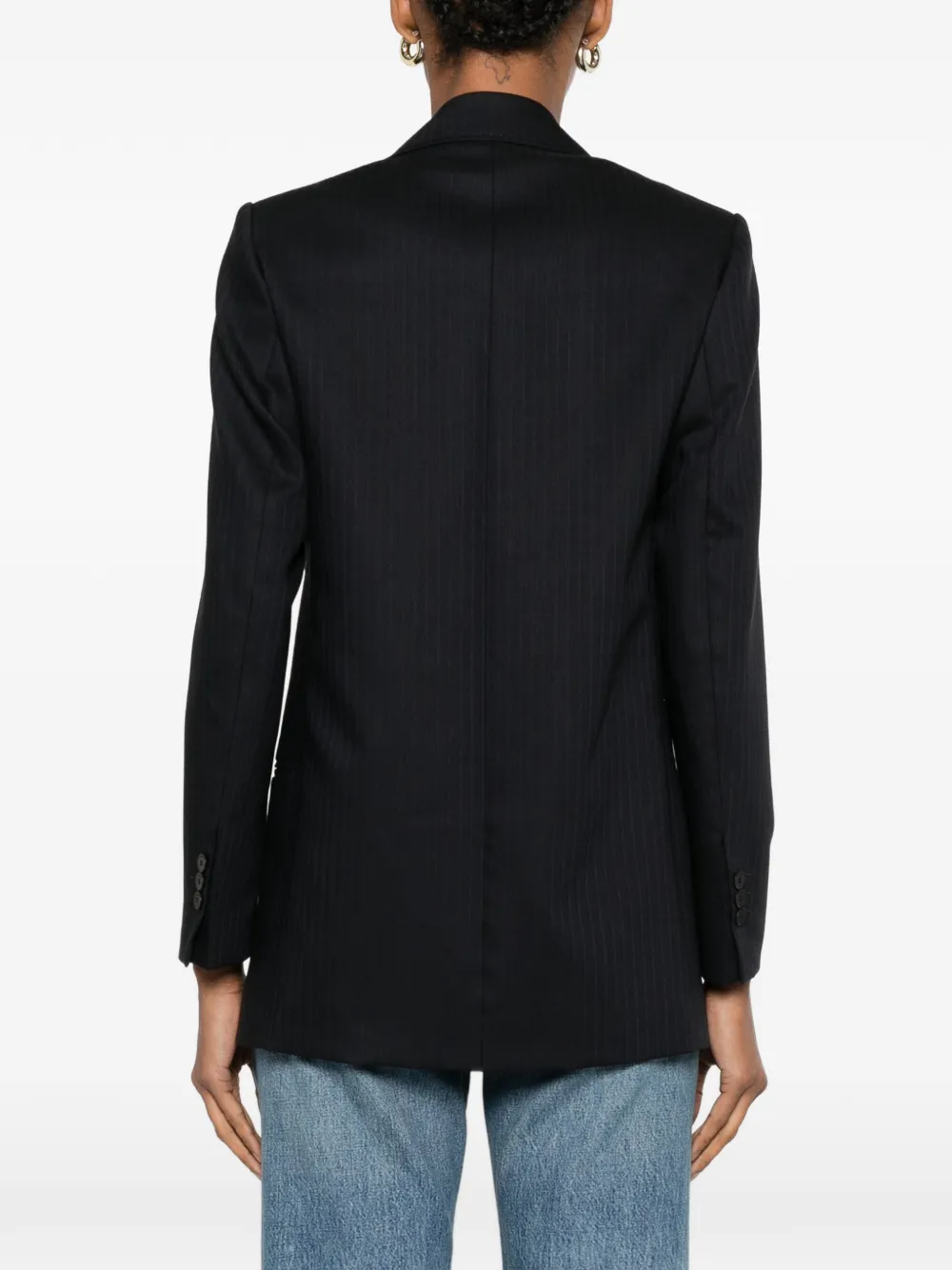 SANDRO Gestreepte blazer Blauw