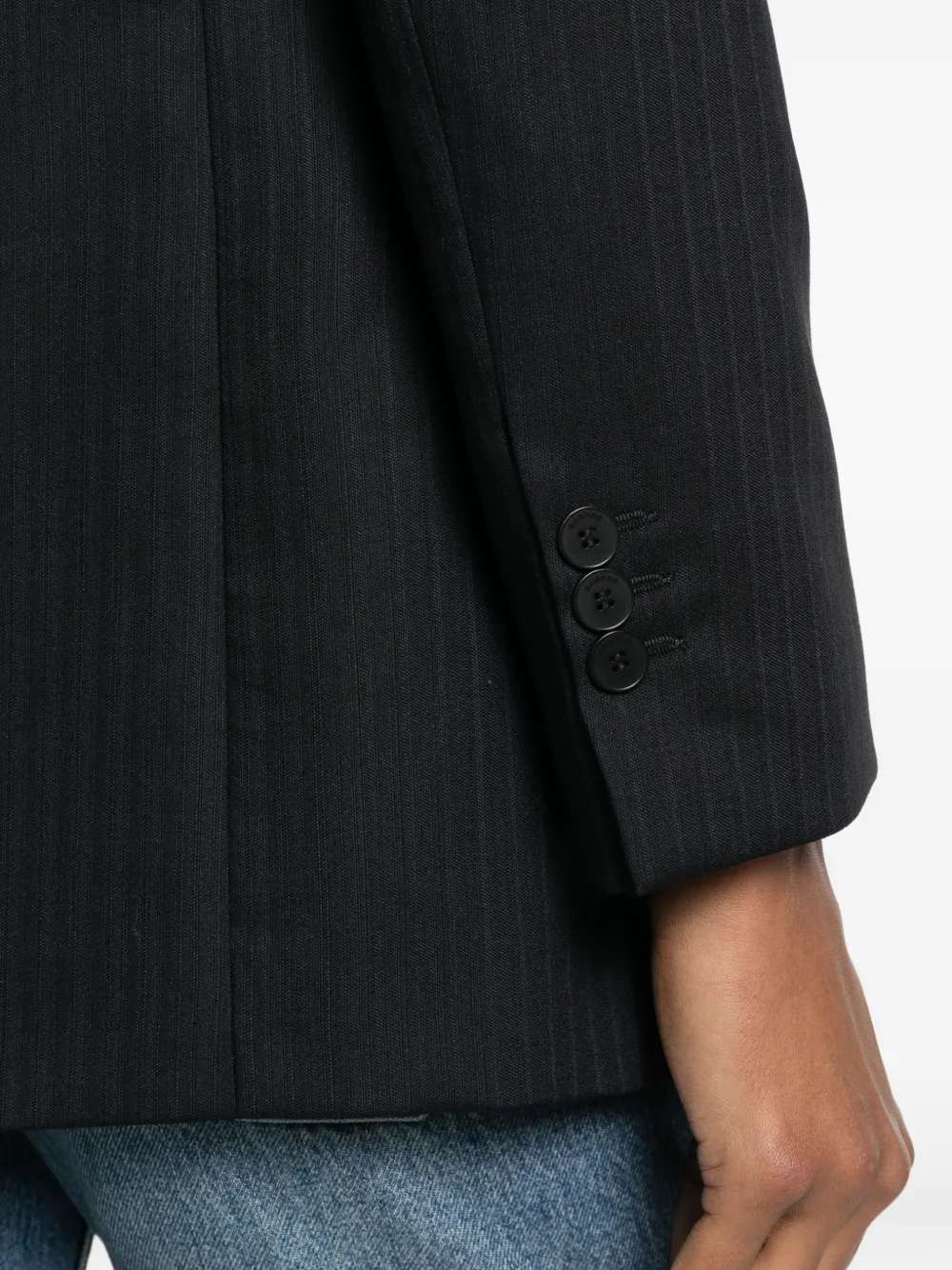 SANDRO Gestreepte blazer Blauw