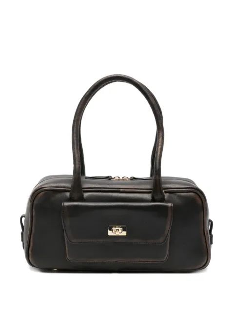 SANDRO Ezmehralda leather shoulder bag