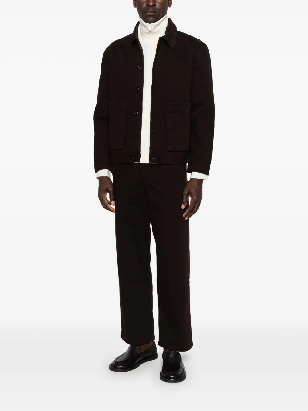 SANDRO Jeans met riemlussen Bruin