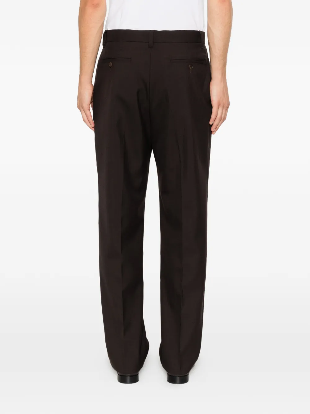 SANDRO Geplooide pantalon Bruin