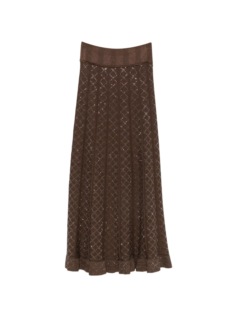 SANDRO elasticated-waistband maxi skirt