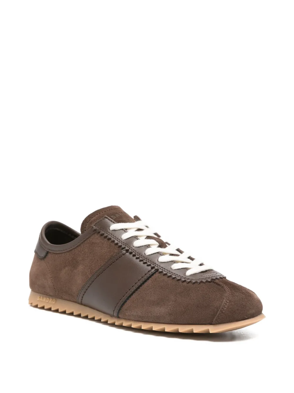 SANDRO Sneakers met vlakken Bruin