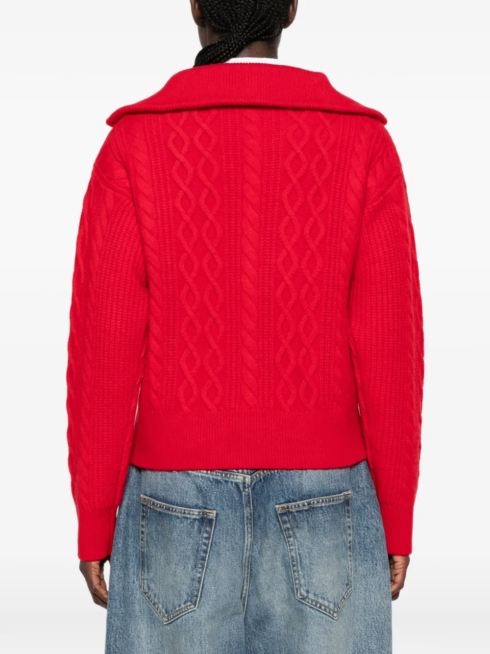 SANDRO Wollen trui Rood