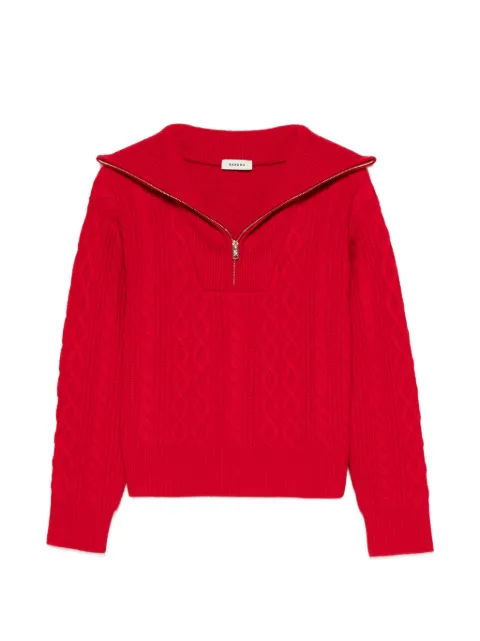 SANDRO wool trucker-style sweater