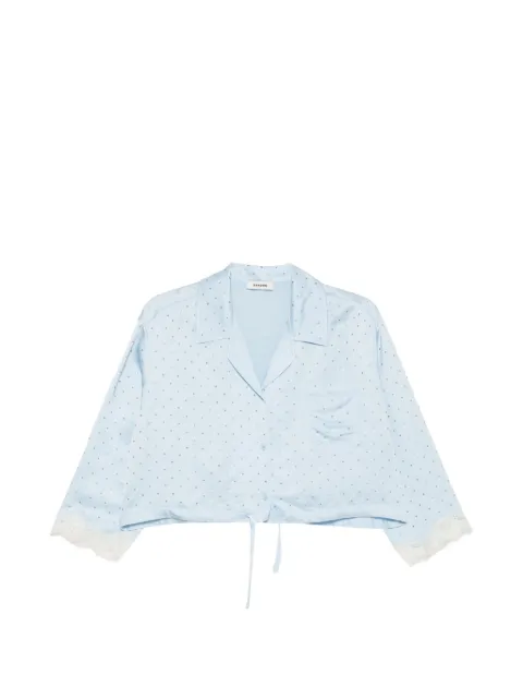 SANDRO camisa corta con detalles de strass