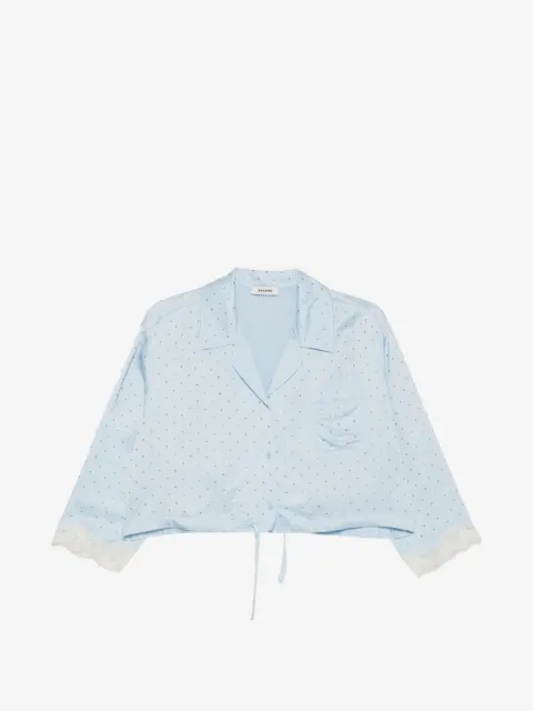 SANDRO shirt embellished with rhinestones
