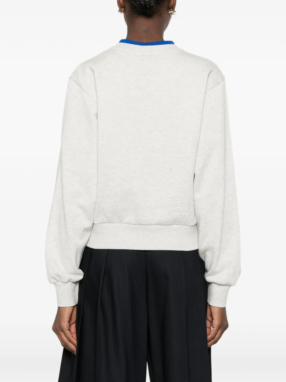 SANDRO Mina sweater met gedraaid detail Grijs