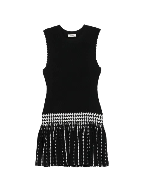 SANDRO vestido corto con cuadros estampados