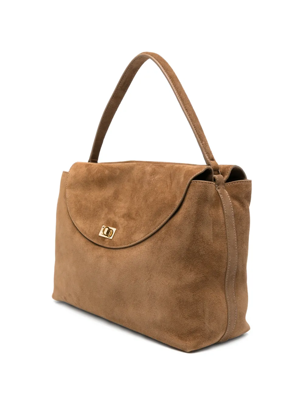 SANDRO Suède shopper Bruin