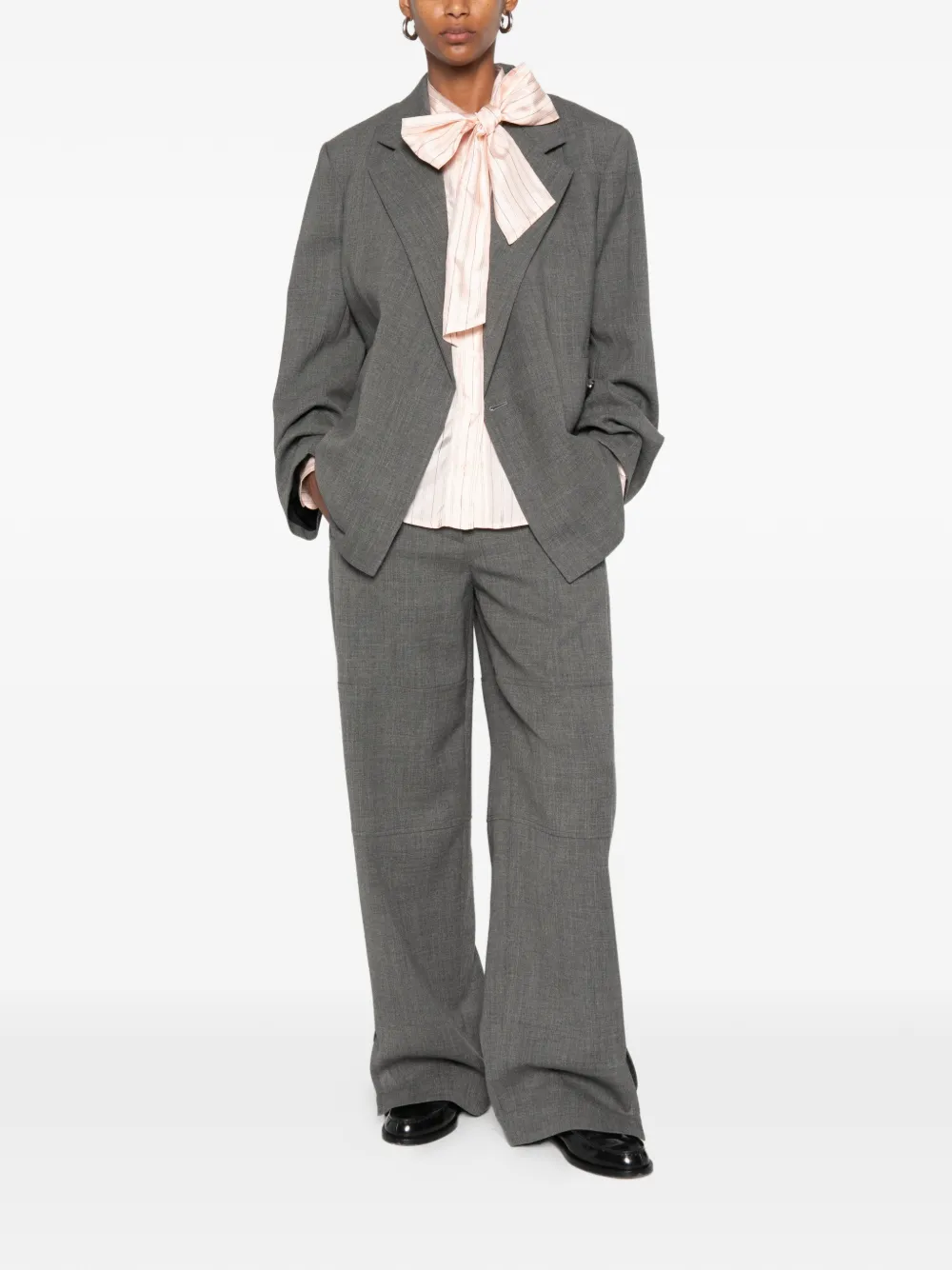 SANDRO Gestreept blouse Roze