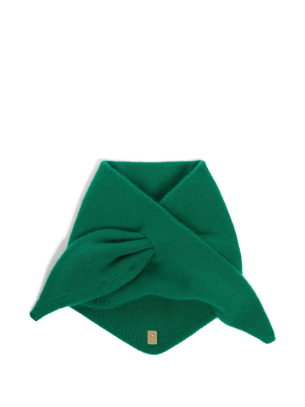 SANDRO Sciarpa con placca logo - Verde