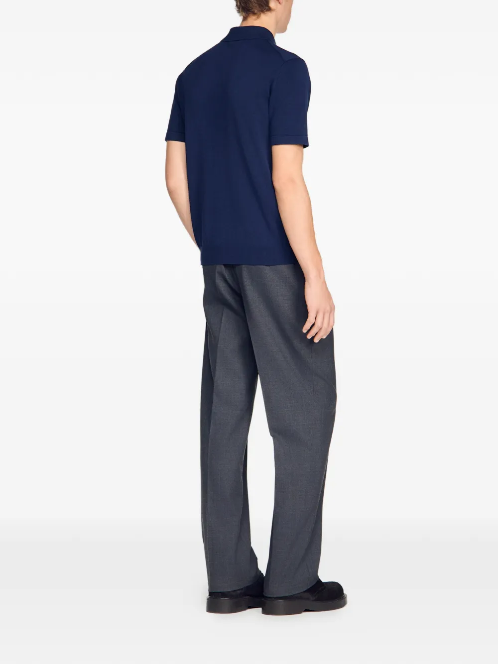 SANDRO Poloshirt met korte mouwen Blauw