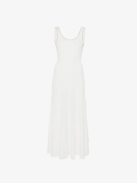 SANDRO bead-embellished knitted dress