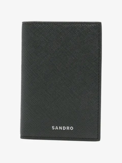 SANDRO logo-print cardholder