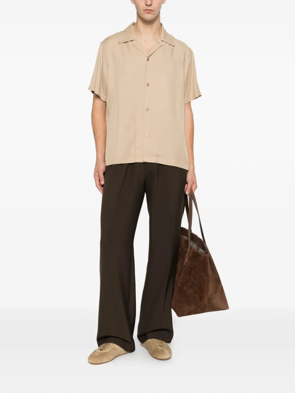 SANDRO Ruimvallende overhemd Beige