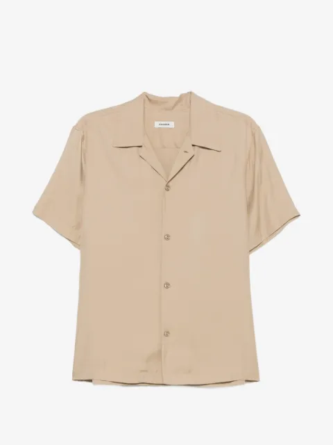 SANDRO loose-fit shark collar shirt