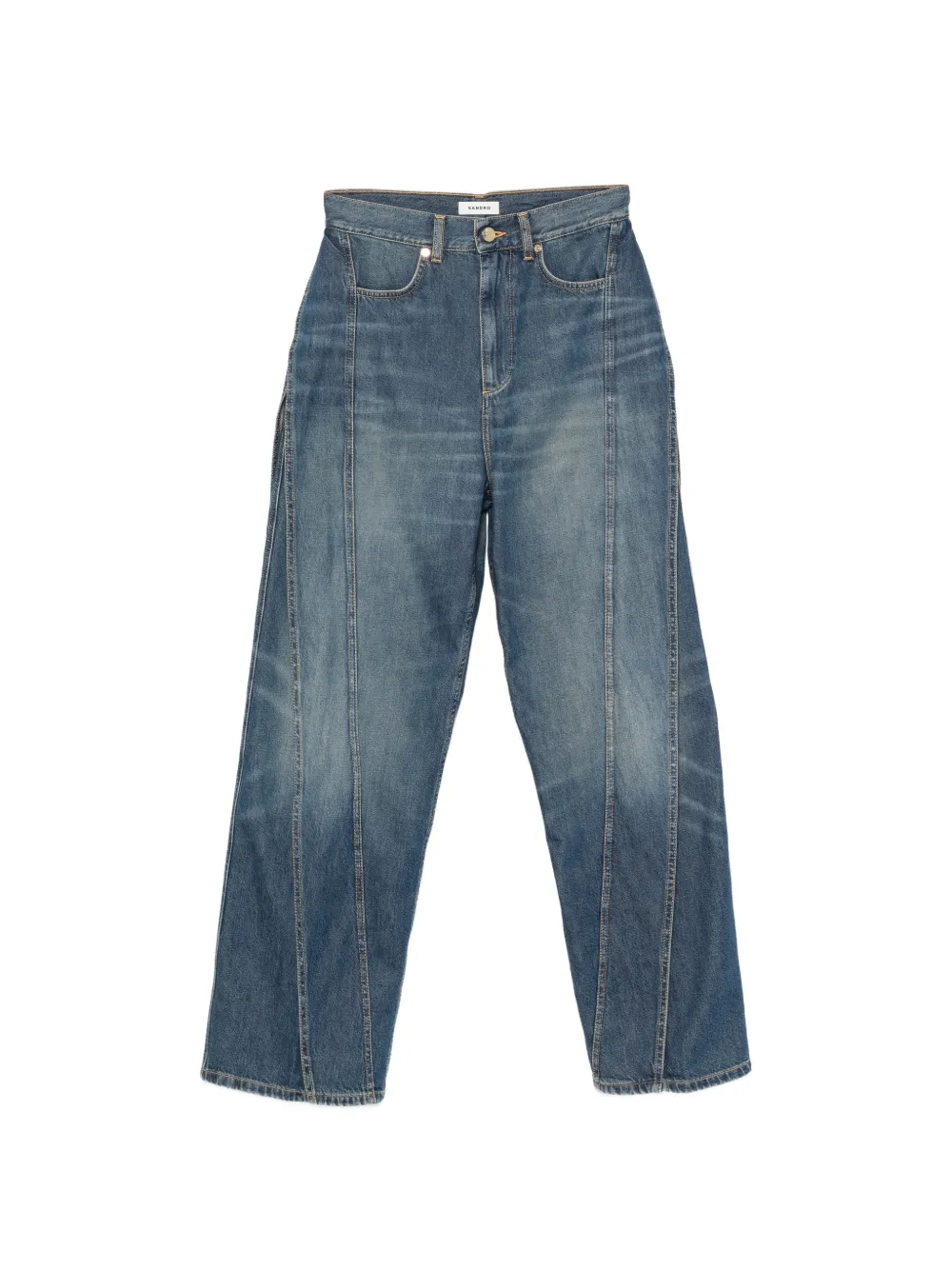 SANDRO Jeans con dettaglio cuciture - Blu