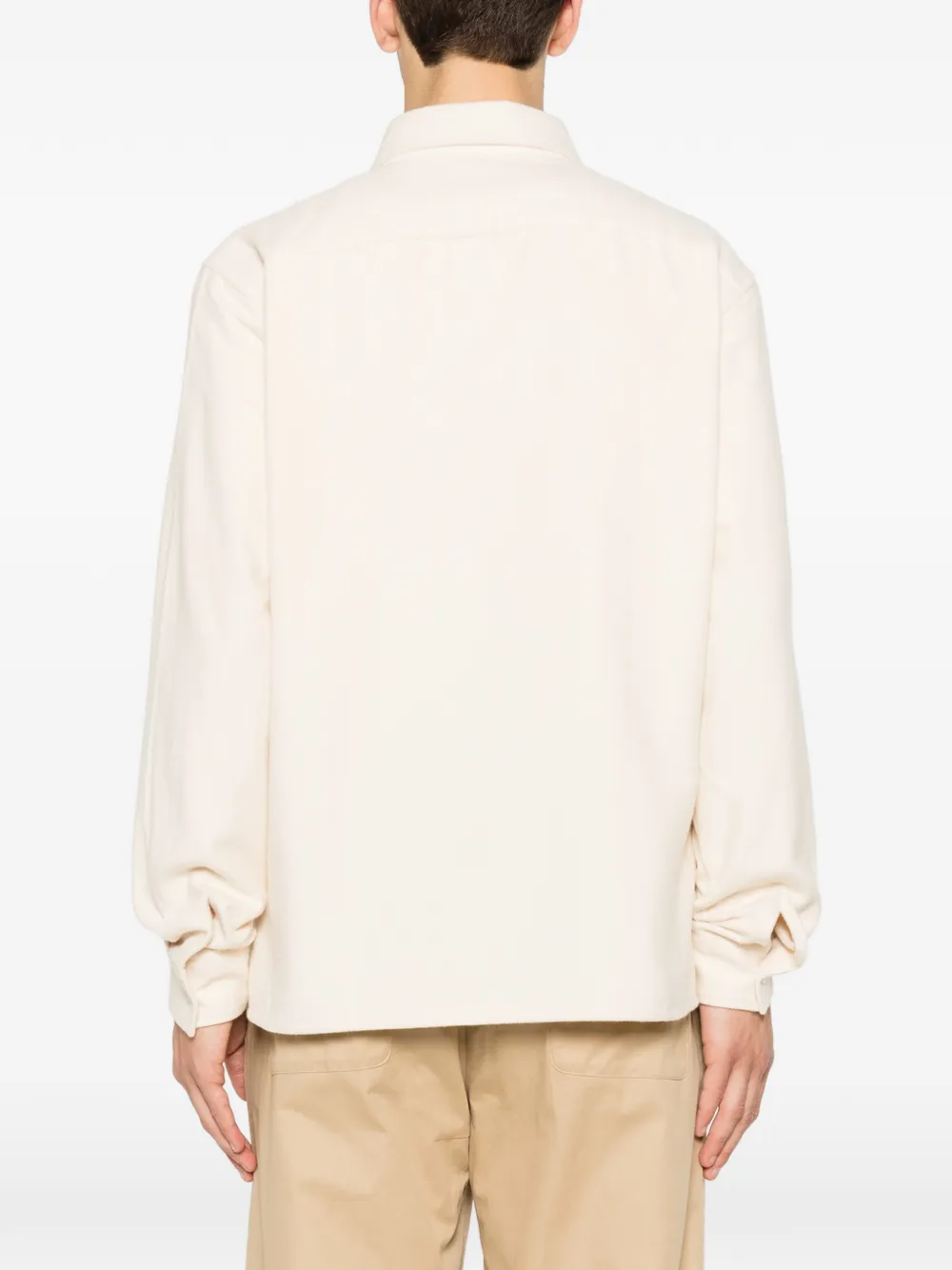 SANDRO Shirtjack met klepzak Beige