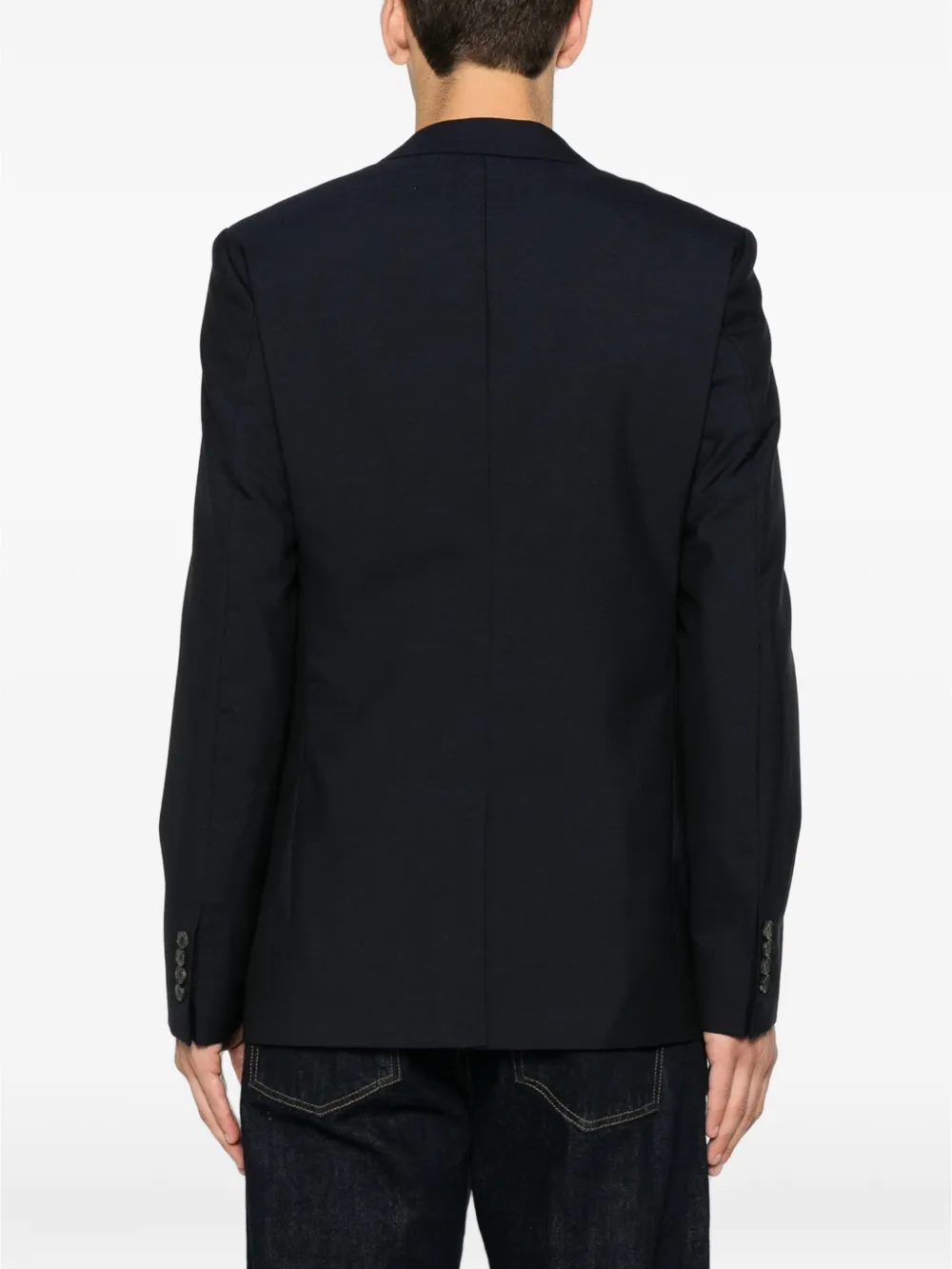 SANDRO Blazer met bewerkte revers Blauw