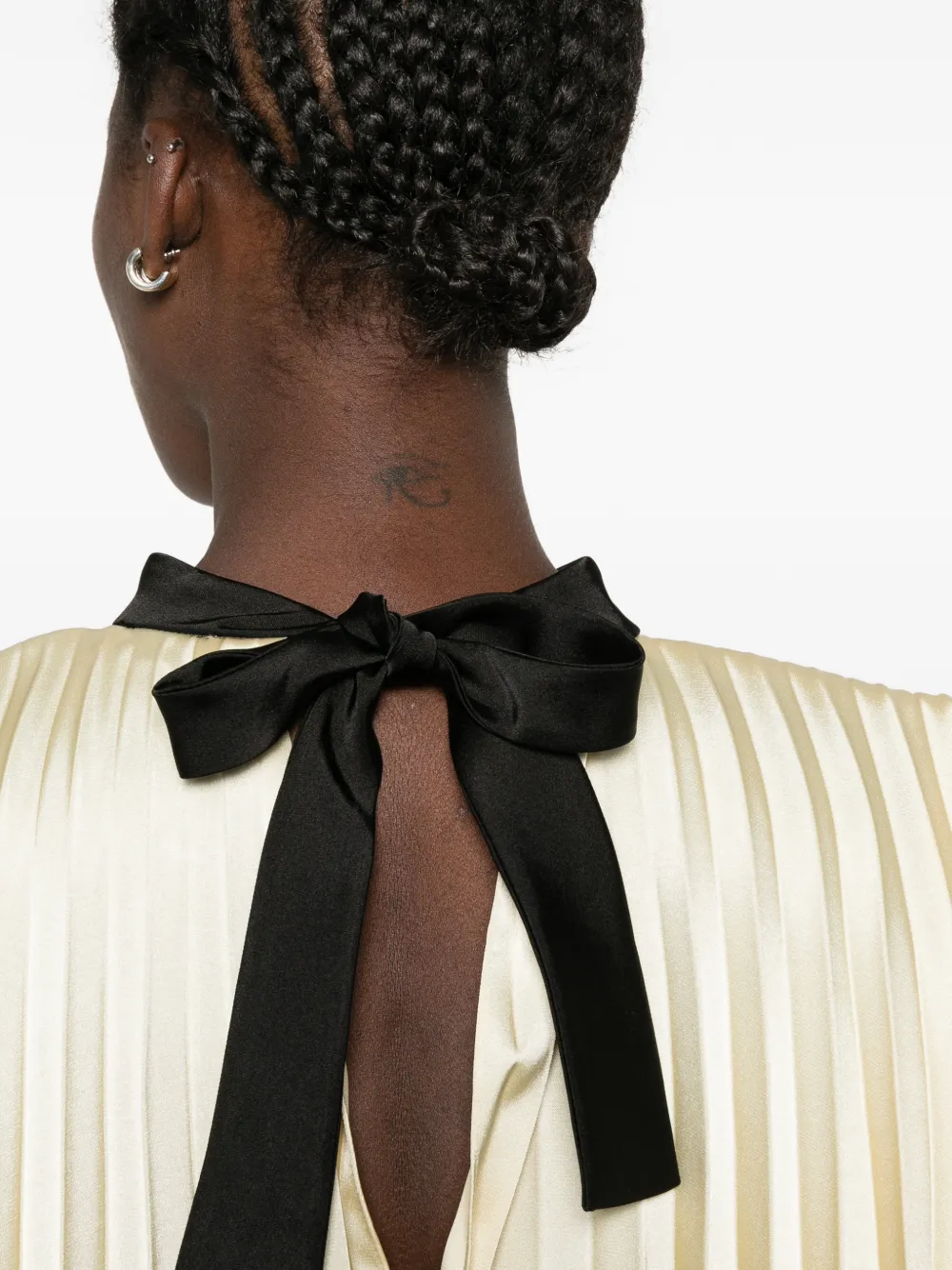 SANDRO Geplooide blouse Geel