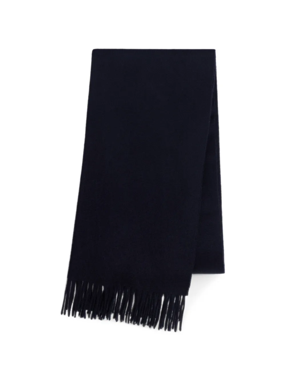 SANDRO fringed wool-blend scarf - Blu